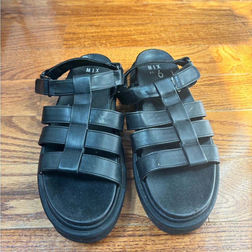 Black Platform Sandals